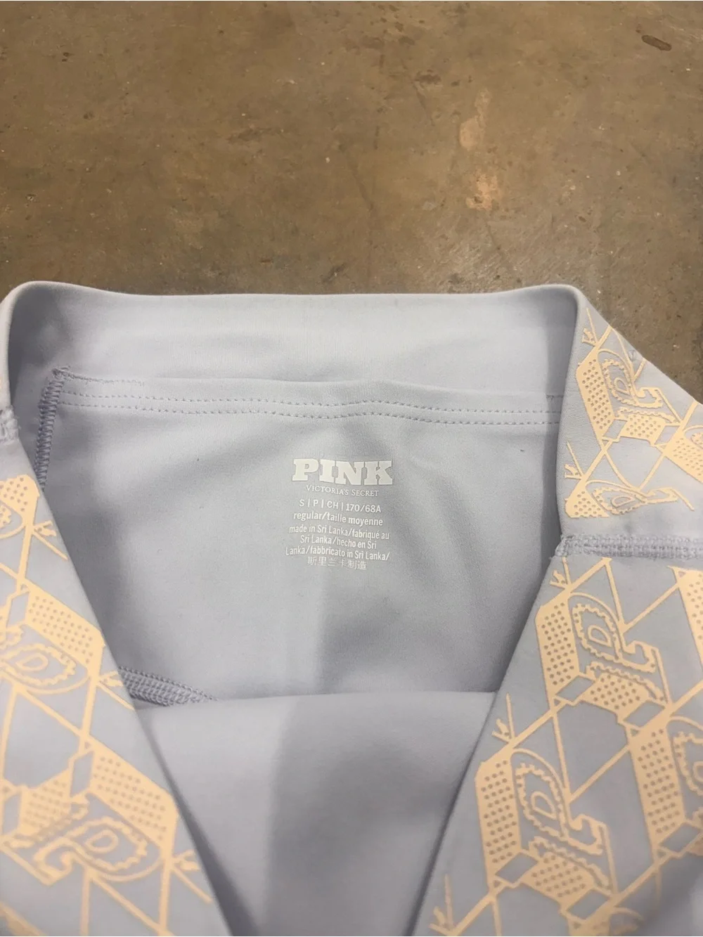 PINK Victoria’s Secret Y2K Blue High Waisted Flare Leggings Pants Womens Small - Picture 3 of 5